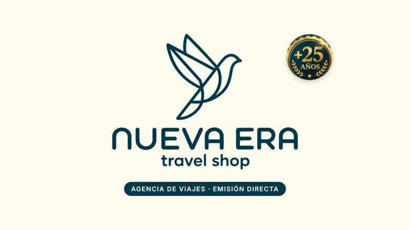 Portada animada con el logotipo de Nueva Era y el sello de 25 años