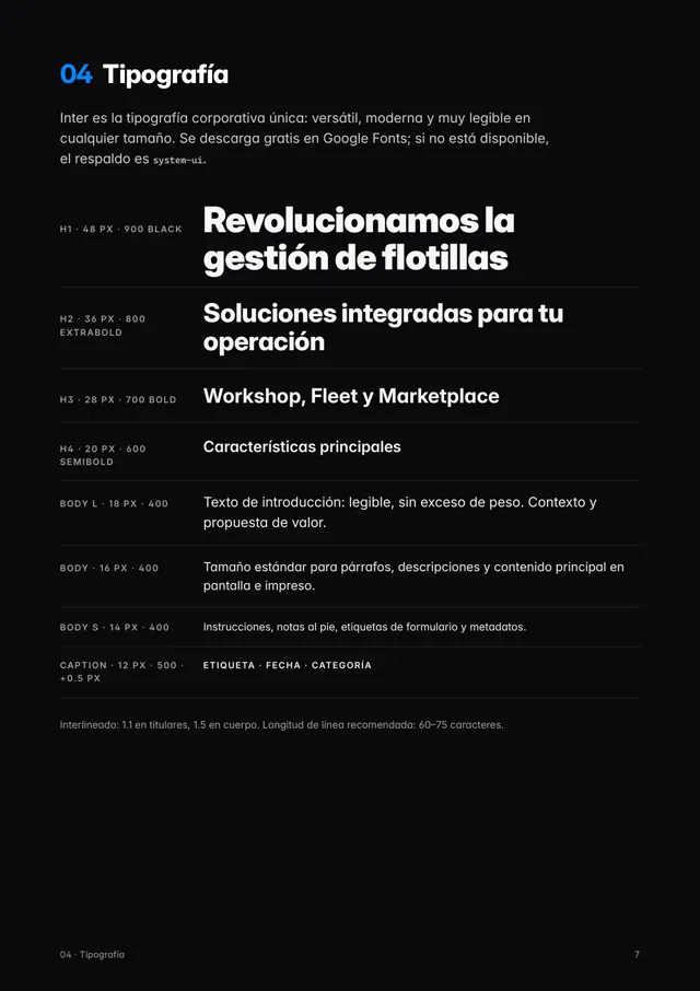Manual: tipografía